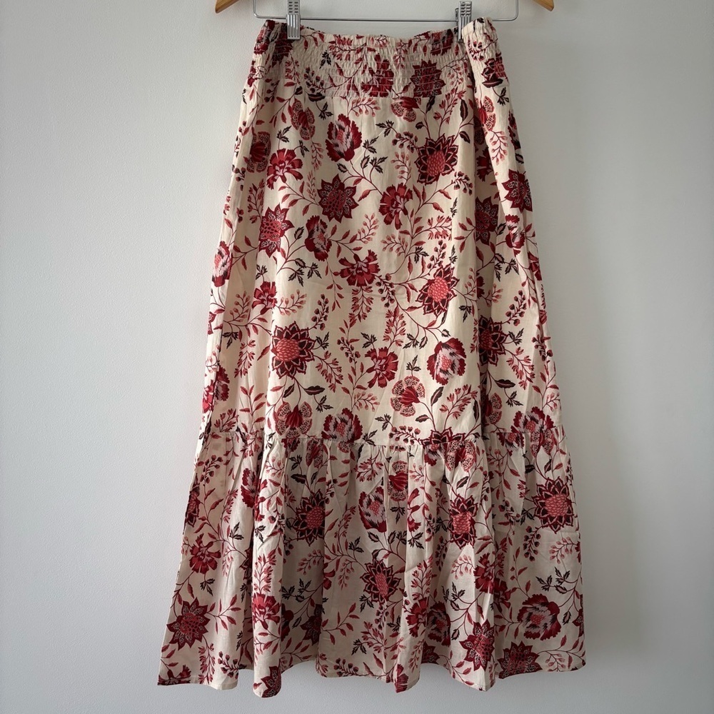 NWT Sanctuary Voil Cream and Red Floral Skirt and Sleeveless Top Matching Set L - Picture 8 of 10